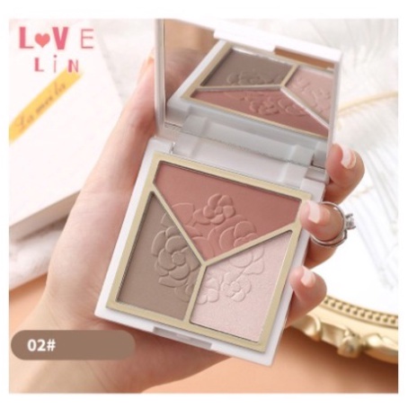 Lameila Pallete Eyeshadow Pallete 3 Warna Highlight 3D 5097