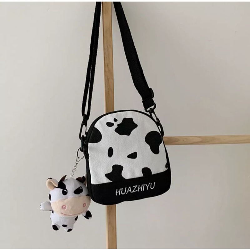 RaidStore93-Tas slempang sapi Huazhiyu cute terbaru