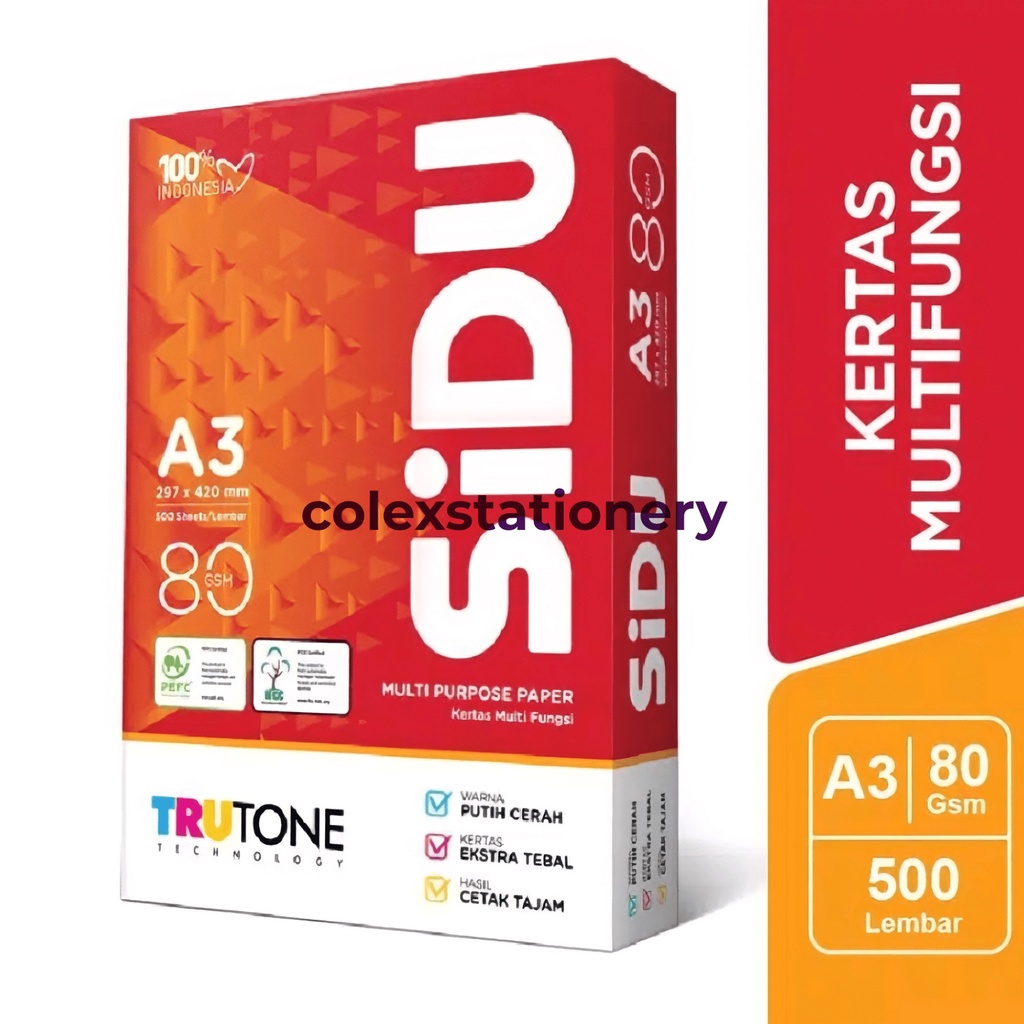 

Kertas Hvs Sidu A3 80 Gram