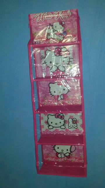 Rak Gantung Organizer Set 3in1 Rak Tas,sepatu,jilbab+hanger Besi Banner Karakter 1 Kg