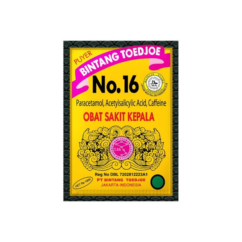 

Bintang Toedjoe Puyer No. 16