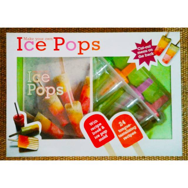 Buku resep dan alat membuat ice pops