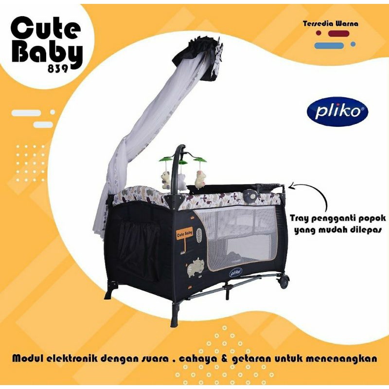 Box bayi pliko 839 size XL include musik dan ayun manual