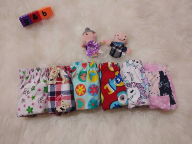 Celana dalam anak perempuan motif campur isi 6pcs