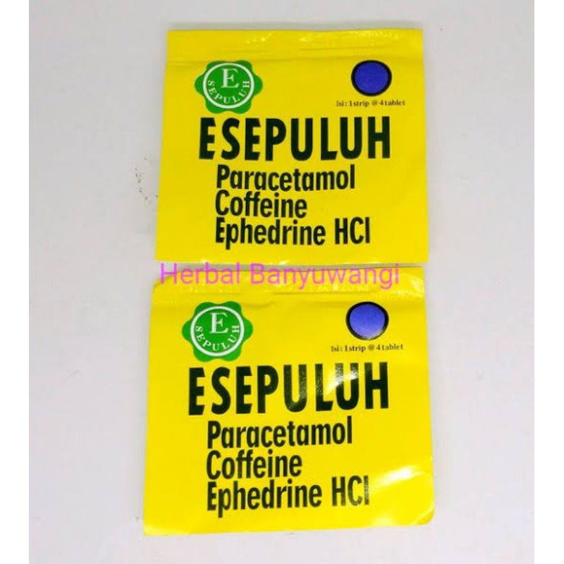 esepuluh tablet 1 strip 4 tablet