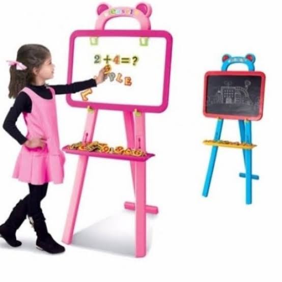 Learning Easel Papan Tulis Anak Papan Mainan Anak Puzzle Anak Wooden Toys Mainan Kayu Puzzle Huruf