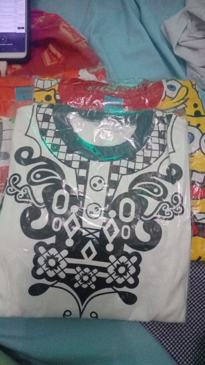 Setelan Anak Laki-laki Usia 6-24 Bulan Batik Koko Putih