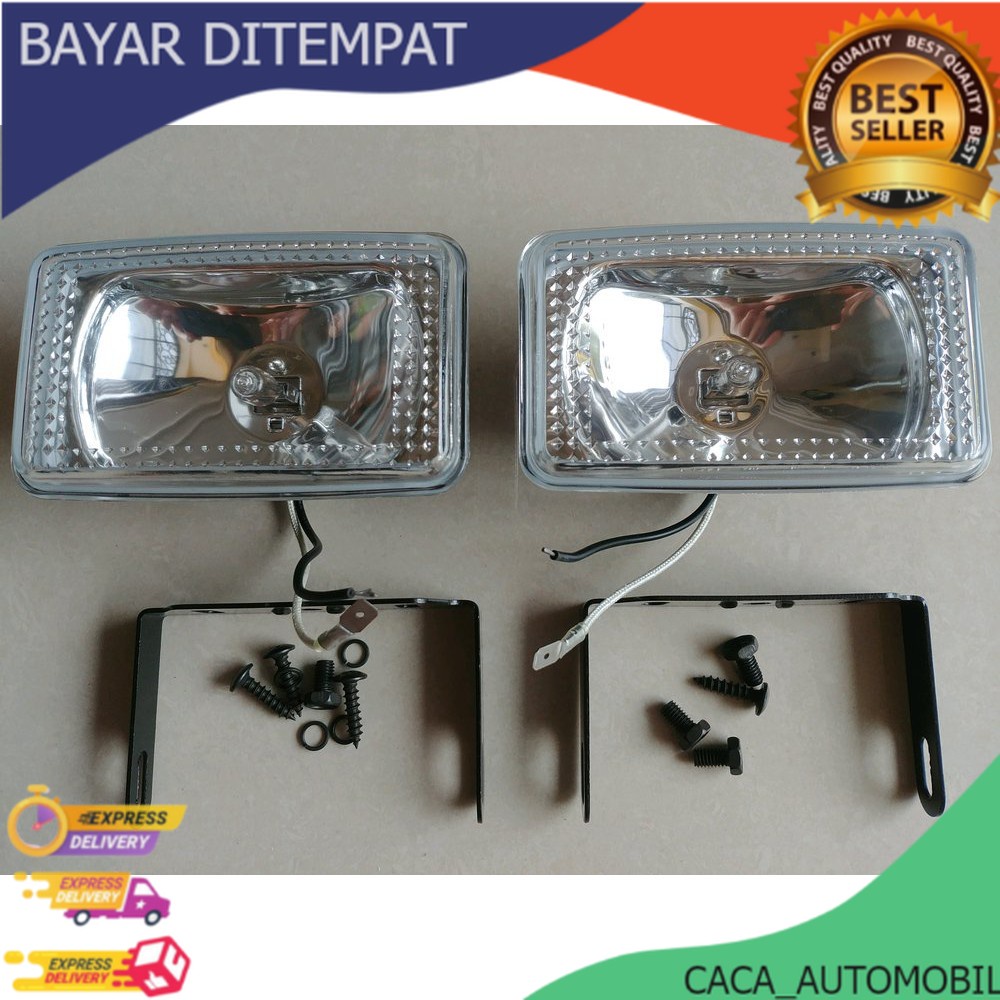 foglamp kotak persegi bumper lampu kabut depan MOBIL universal MODIFIKASI suzuki baleno MURAH BISA C