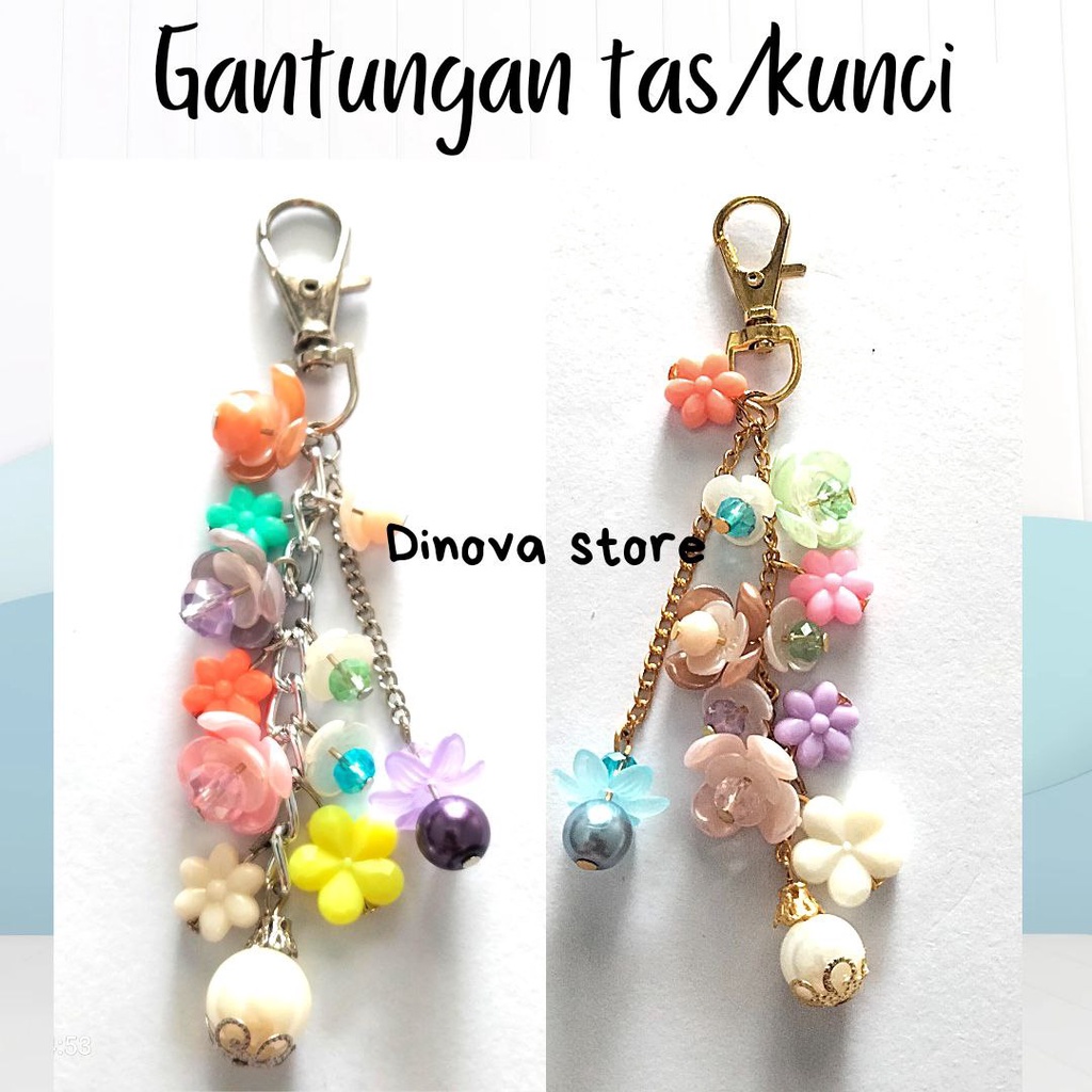 gantungan kunci FLOWER/GANCI UNIK/GANTUNGAN TAS/GANTUNGAN KUNCI MOTOR