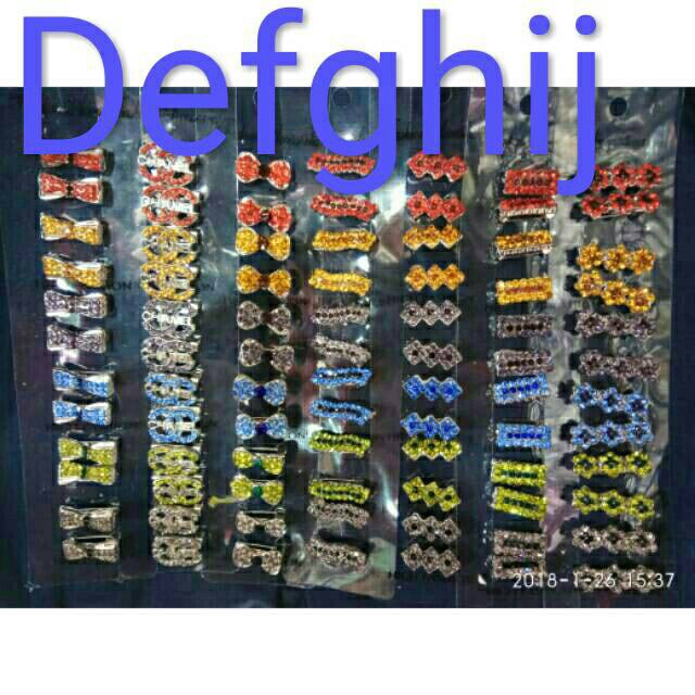 grosir  Bros dagu 12 PCS /Peniti dagu permata.