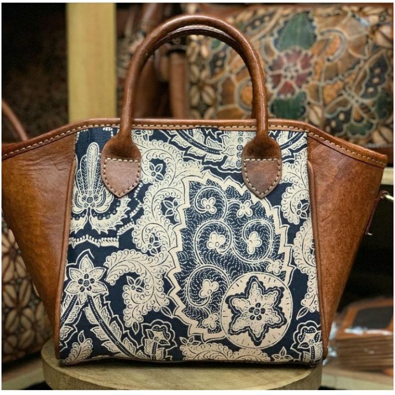 TAS RANIA KULIT KOMBINASI BATIK/RANIA BESAR