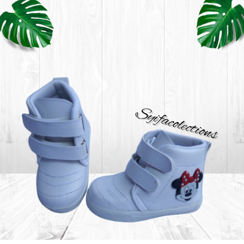 SEPATU ANAK  PEREMPUAN TRBARU MOTIP MIKEY MOUSE&amp;HELO KITY