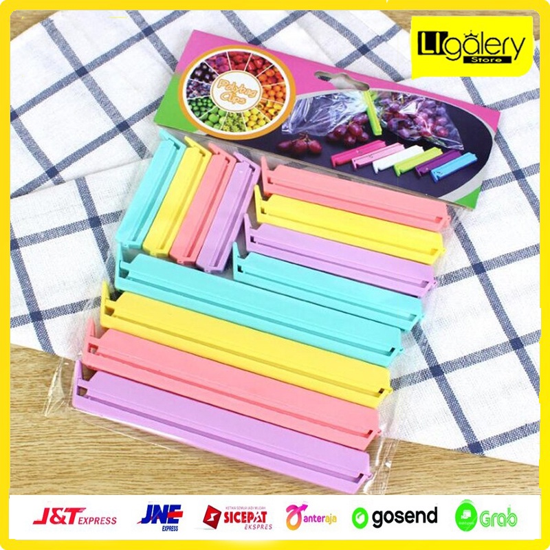 

[BISA COD] Klip Segel Penjepit Bungkus Kemasan Plastik Makanan Snack Sealer Penyegel Serbaguna