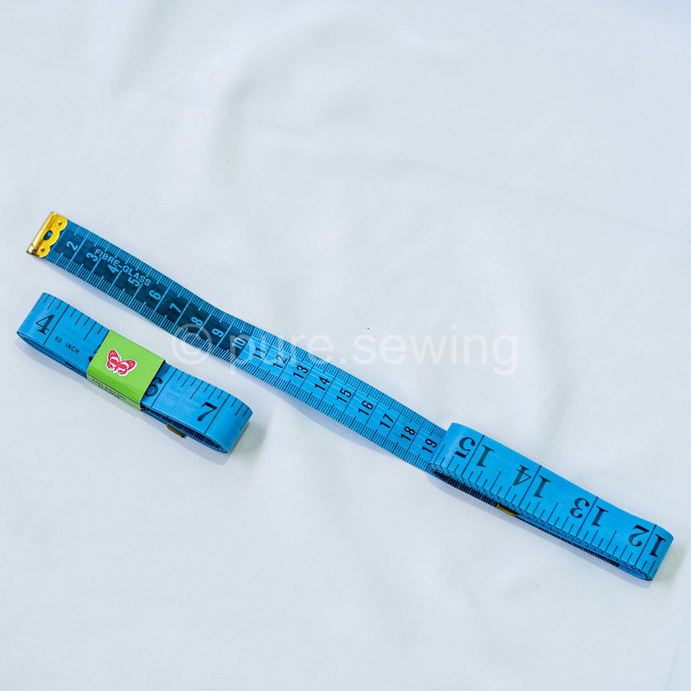 Meteran jahit/Alat pengukur meteran badan/pakaian 150 cm/60 inch-Biru Besar