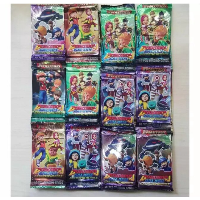 5 Sashet Kartu Trading card Boboi Boy / Mainan Kartu Trading card Boboi boy.