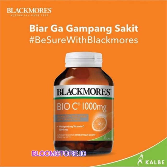 30 TABLET - BPOM KALBE BLACKMORES Bio C 1000MG 1000 MG - 30 Tablet Tablets Vitamin C Kapsul