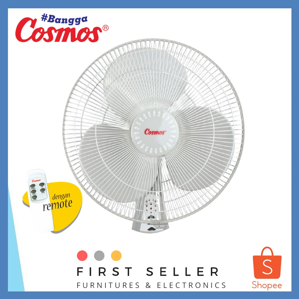 KIPAS ANGIN DINDING / WALL FAN + REMOTE COSMOS 16WFCR / 16 WFCR / 16-WFCR [ 16 INCH ] ORIGINAL 100%