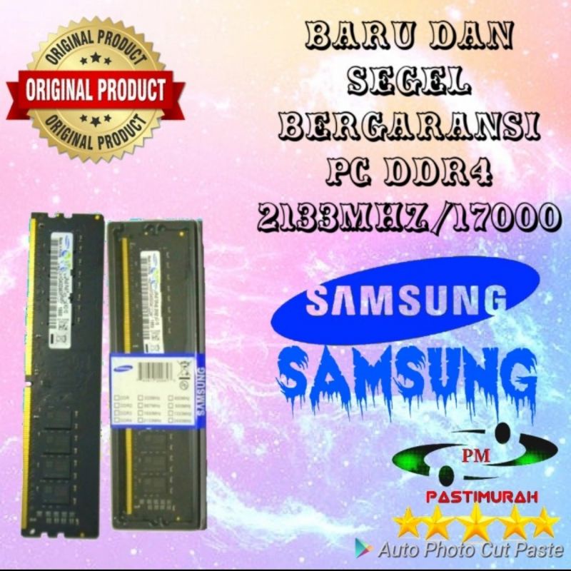 RAM PC DDR4 4GB 2133MHZ PC4 17000 ORIGINAL SAMSUNG