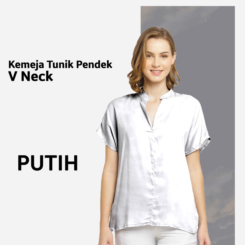 TUNIK V PENDEK FASHION WANITA-YELONIX