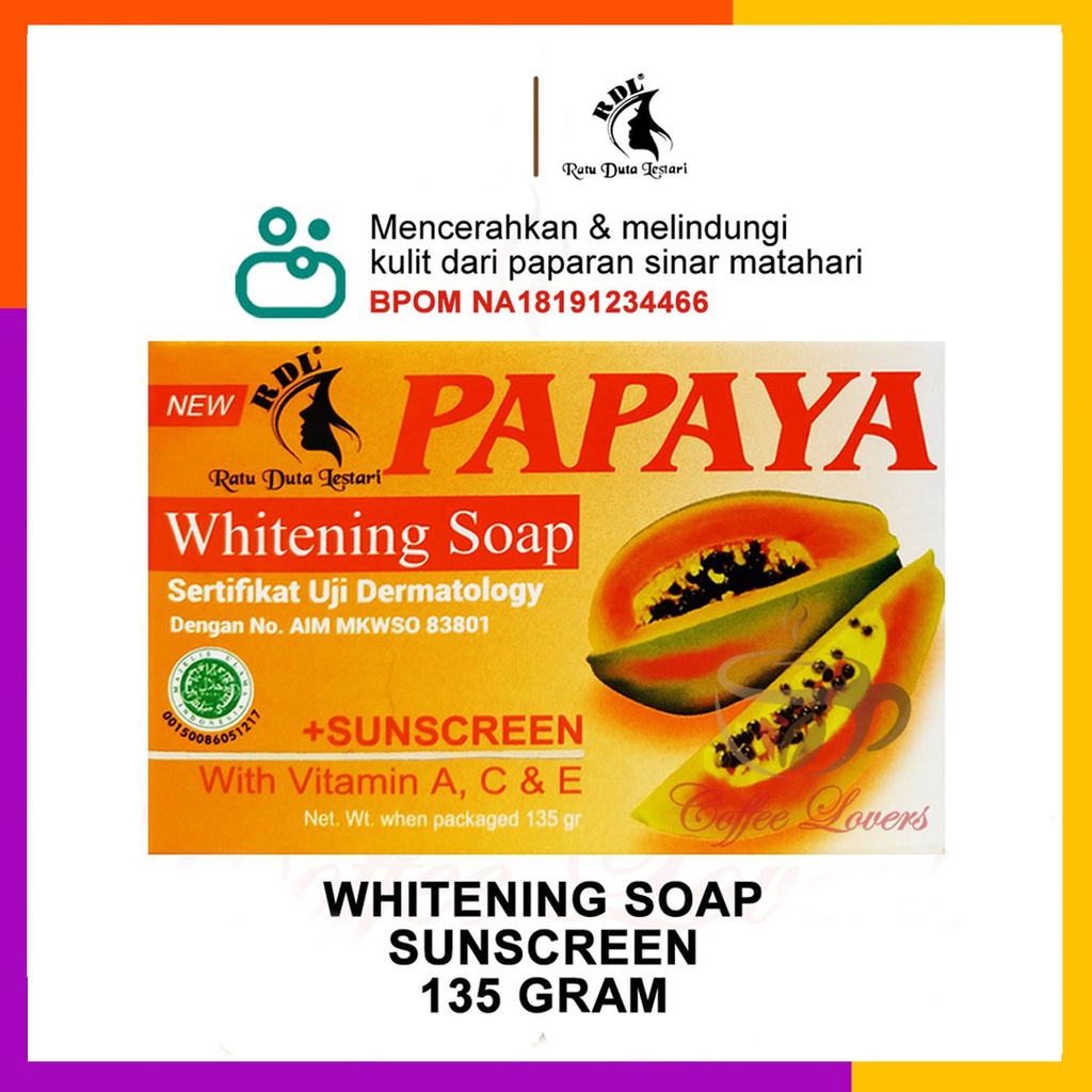 SABUN PAPAYA RDL ORI BPOM 135gr