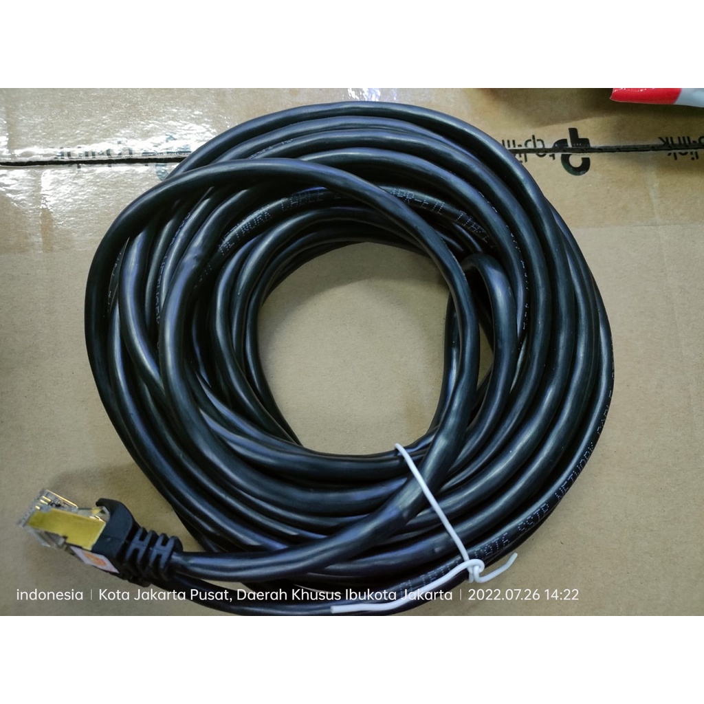 Kabel Lan Cat6 STP FTP 10m Outdoor High Speed Siap Pakai 10 Meter