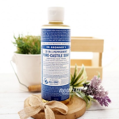 Dr Bronners Peppermint Pure-Castile Soap 237 Ml