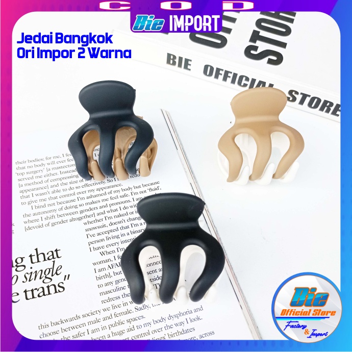 Jepit Jedai Ori Bangkok Bening &amp; Doff  2 Warna Premium Impor Best Seller