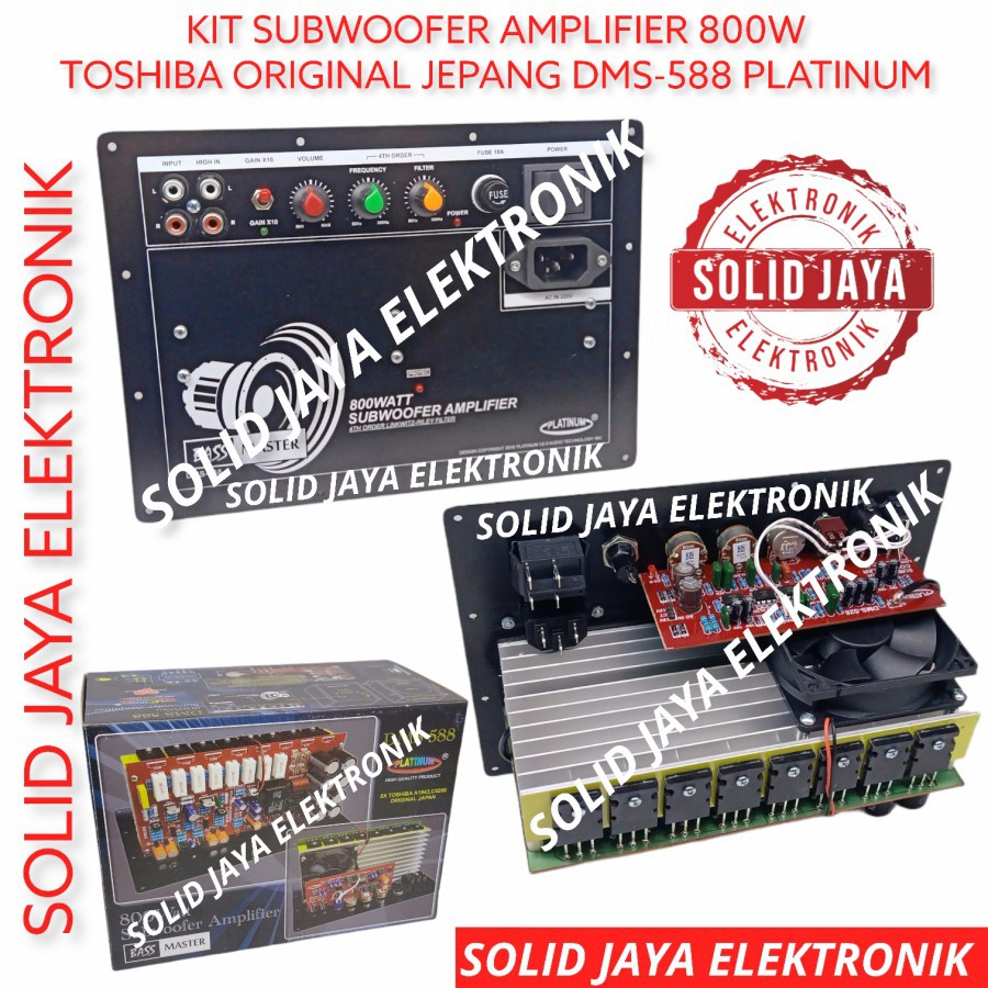 POWER AKTIF SUBWOOFER AMPLIFIER AMPLI 800W BASS SUB WOOFER LOW DMS 588 DMS588 DMS-588 PLATINUM ASLI