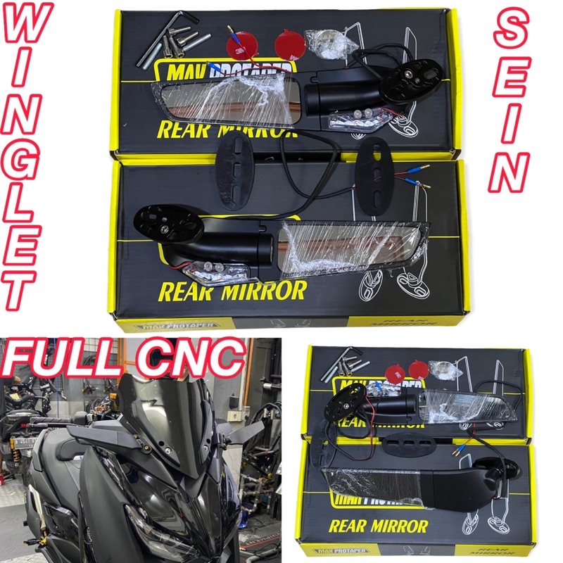 SPION WINGLET FULL CNC SPION WINGLET UNIVERSAL CBR XMAX NMAX PCX NINJA R15/25 ZX25 NINJA250 DLL