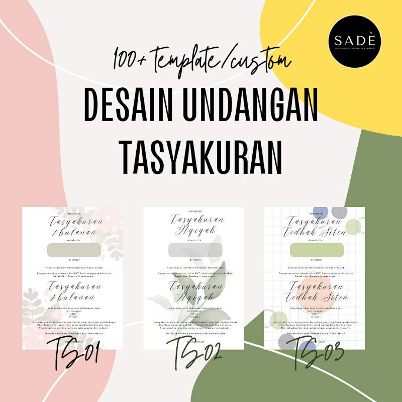 Jual DESAIN UNDANGAN TASYAKURAN | Shopee Indonesia