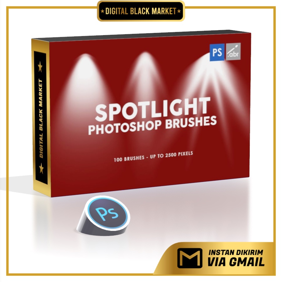 100 Spotlight - Photoshop Brushes