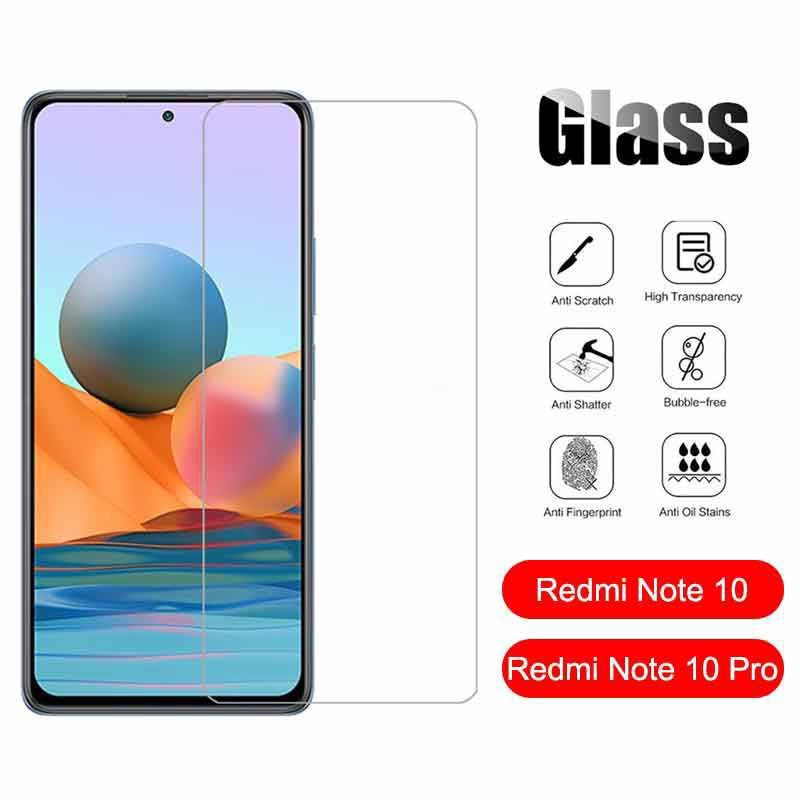 Tempered Glass Layar Xiaomi Redmi Note 10 & Redmi Note 10 Pro TG Antigores Pelindung Layar Clear