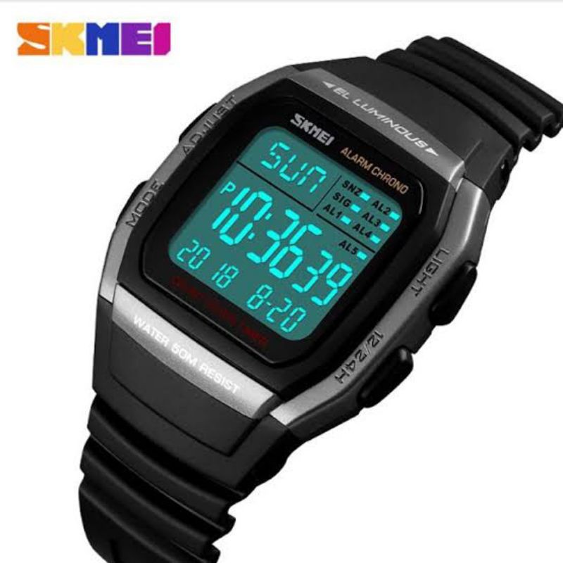 SKMEI 1278 original Anti Air Silver