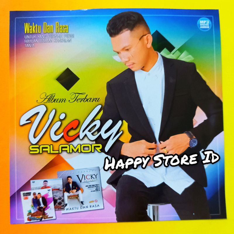 Jual KASET CD MP3 AUDIO MUSIK 130 LAGU AMBON VICKY SALAMOR TERBARU