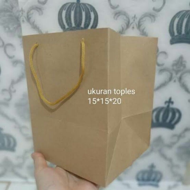 

paper bag polos /tas kertas15x15x20 cm