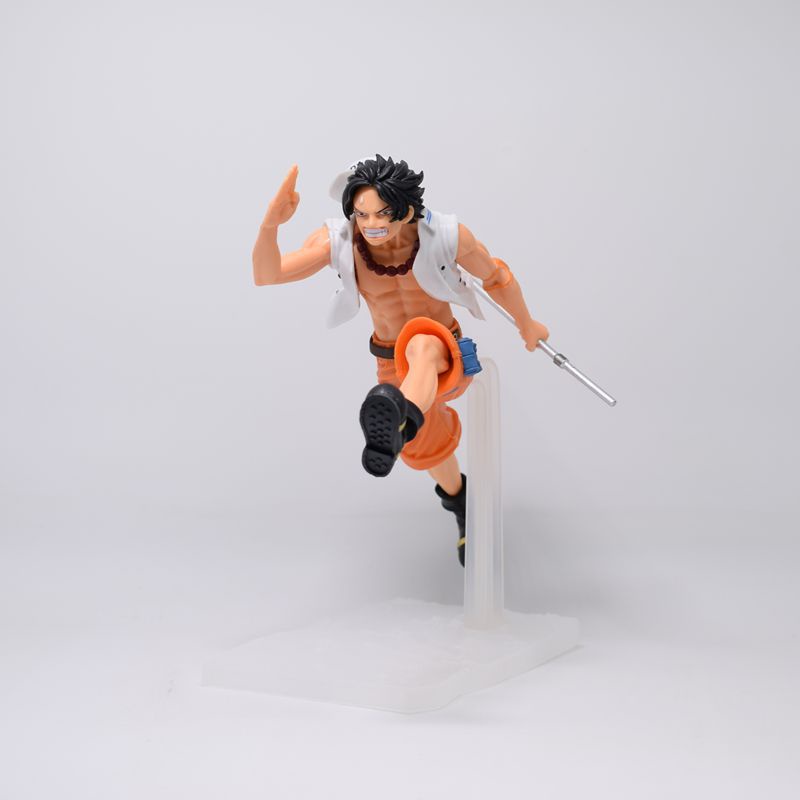 Action Figure One piece Luffy Running With Sabo &amp; ace ASL Marine Ver.