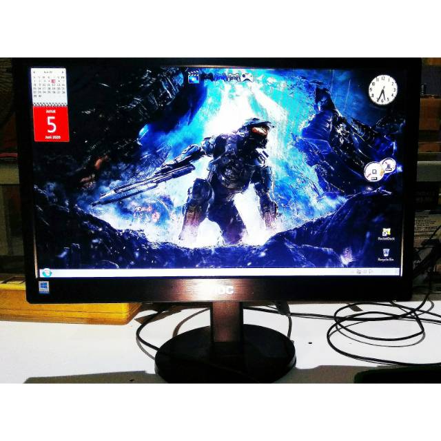 monitor led AOC 15,6" E1670Sw USB power