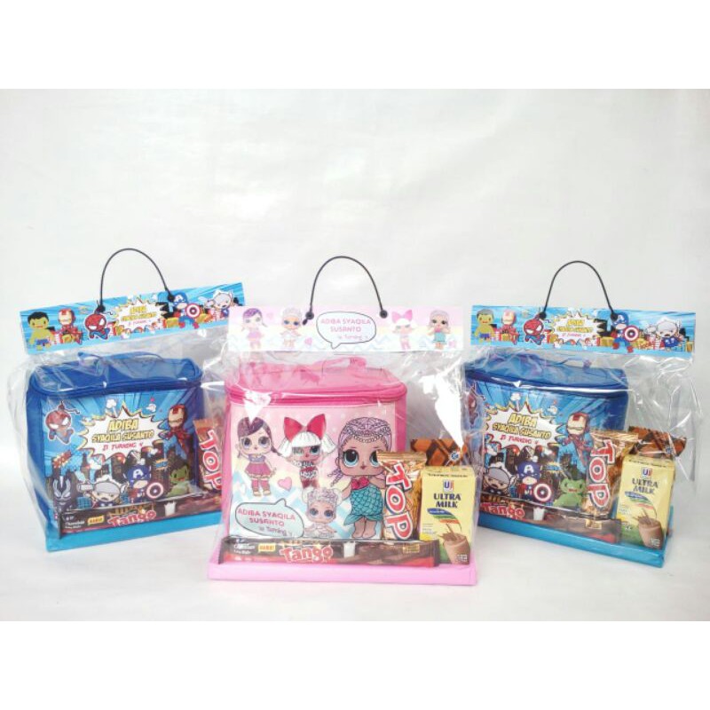 Goodie Bags / souvenir Ulang tahun anak/ souvenir ultah/ Tas Kubus-3
