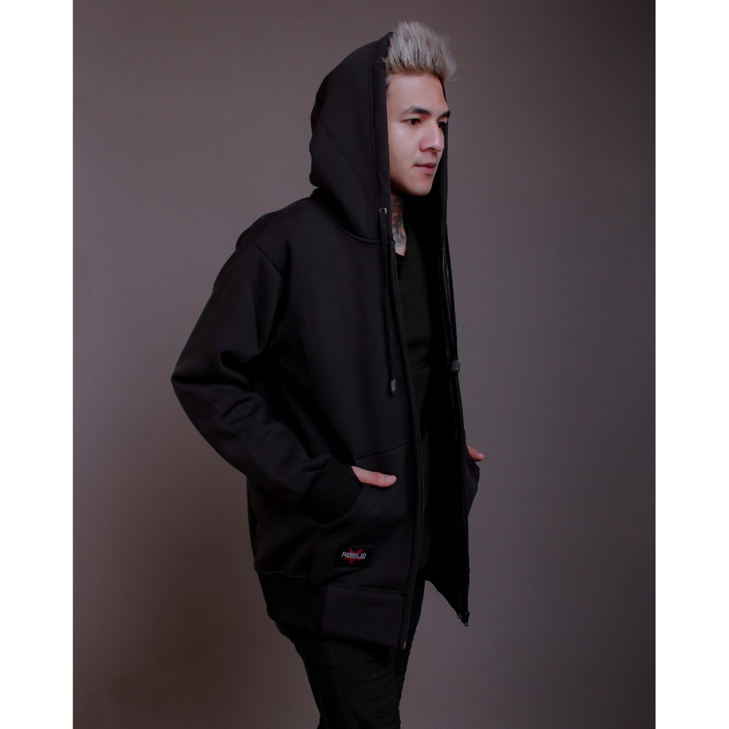 Jaket Hoodie Rebel Id Jaket Pria Jaket Katun Jaket Zipper Jaket Finger