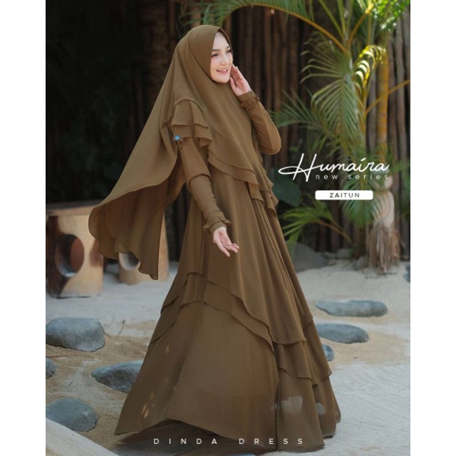 READY BANYAK STOCK DRESS HUMAIRA BY DINDA READY