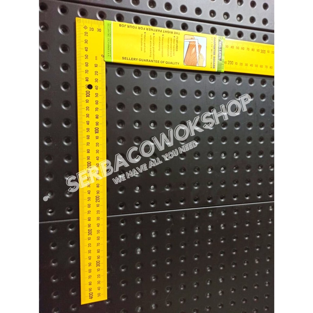 Sellery Penggaris Siku Meter 40 X 60 Cm Siku Tukang Pengukur Sudut 16&quot; x 24&quot; Termurah Berkualitas