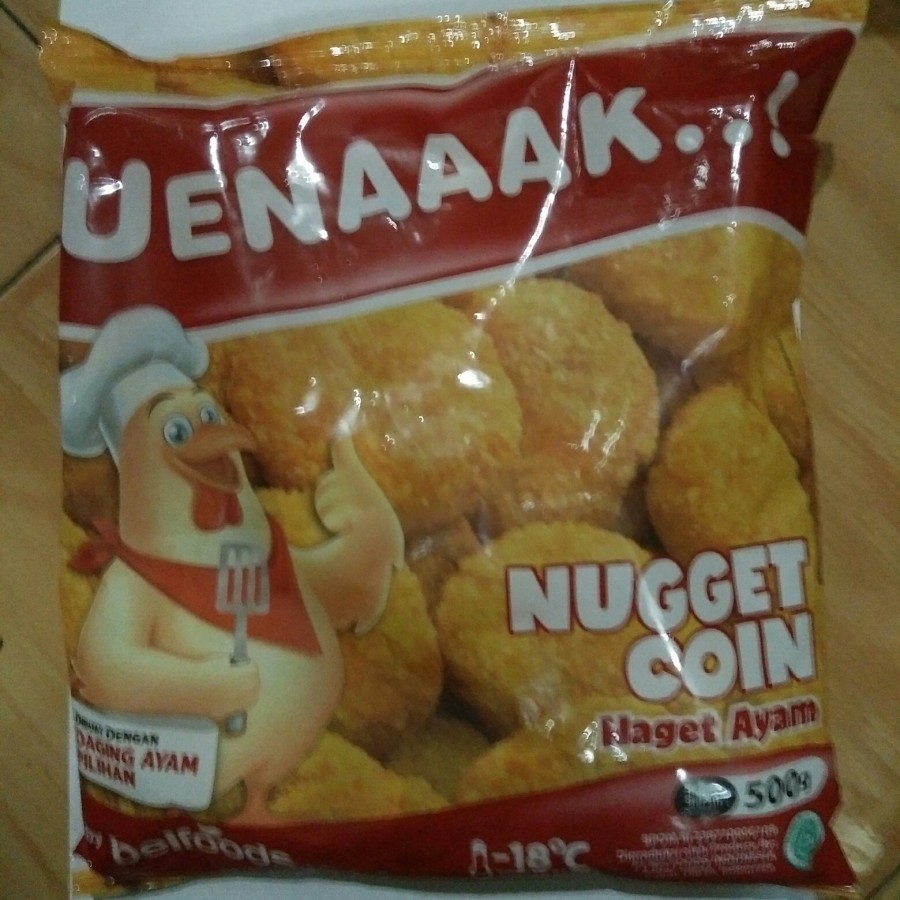 

Nugget Coin Naget Ayam Belfoods Uenaaak 500gr