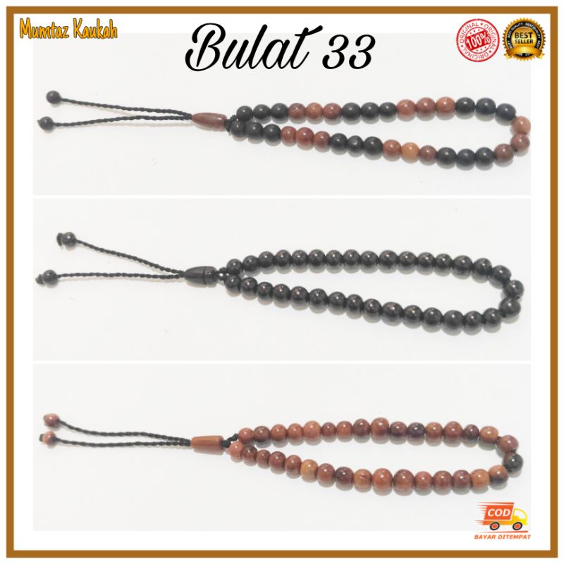 Gelang tasbih kaokah 33 bulat kepala koka kokka kaoka