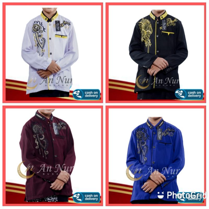 BAJU JAS KOKO JASKO JASCO ANAK ANAK LAKI LAKI BORDIR
