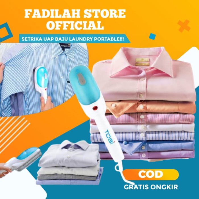 Tobi Strika Setrika Seterika Steamer Baju Uap Laundry Portable Berdiri(P6F1) Setlika Uap philips GC1