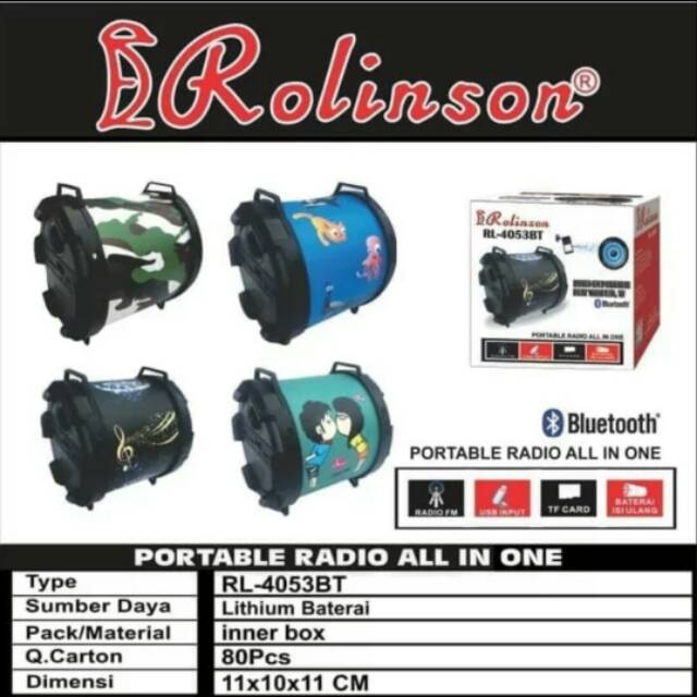 Speaker radio portabel RL-4053BT ROLINSON
