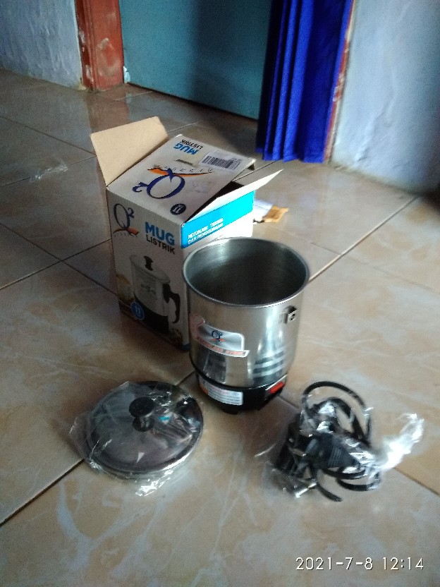 Teko Listrik Q2 / Mug Listrik Q2 / Muk Listrik Q2 / Teko Pemanas Air Q2