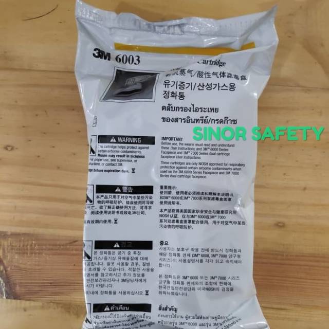 Original Cartridge 3M 6003 Acid Gas Masker Filter Respirator for 6200