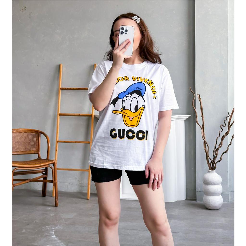 Kaos Wanita Bahan Cotton Combed 30s Kaos Lengan Pendek