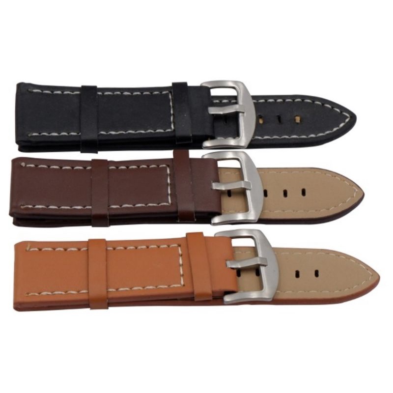 Leather Strap Band Kulit Imitasi 230 Jam Tangan 22mm 24mm 26mm